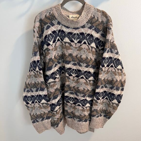 Eddie Bauer Vtg Patterned Pullover Sweater Size S - Picture 1 of 6